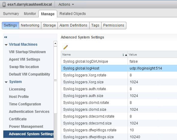 NSX Remote Logging