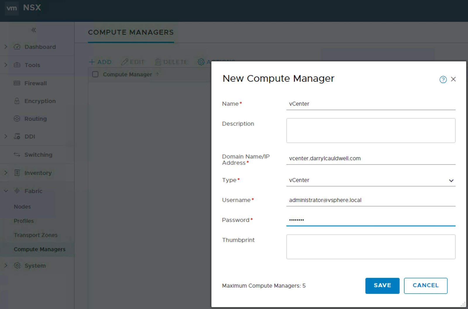 NSX-T Management Plane