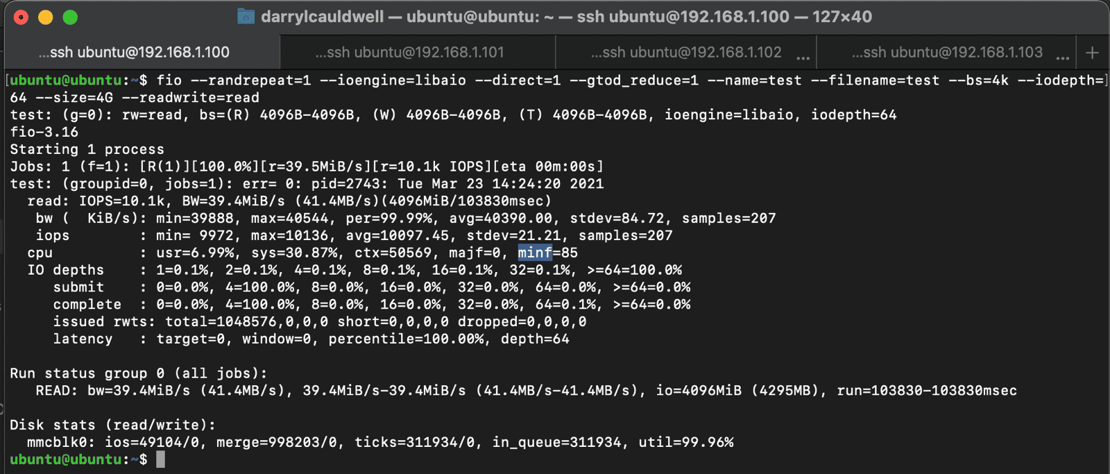 SD Card Read Performance