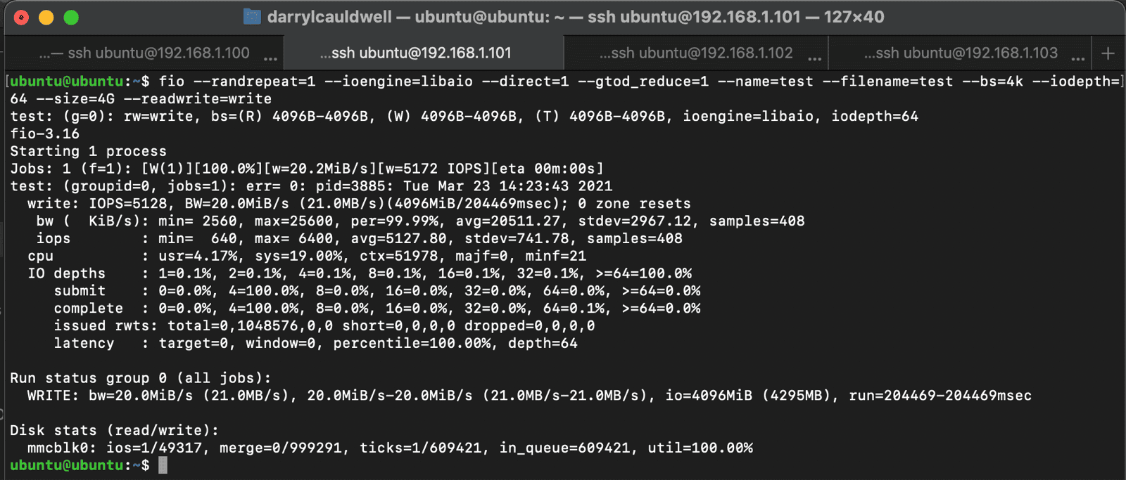 SD Card Write Performance